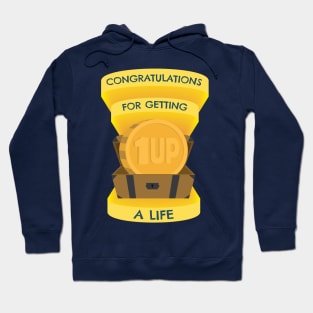 Congratulations for Getting a Life - Coin in Treasure Chest Hoodie